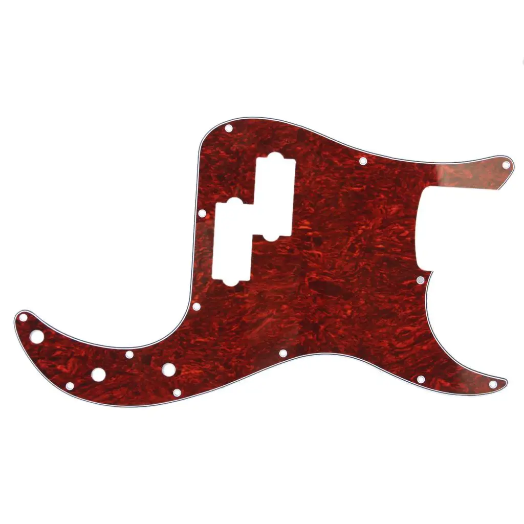 Cool Red Tortoise Shell Pickguard 3 Ply for Bass Musical Accessories NEW