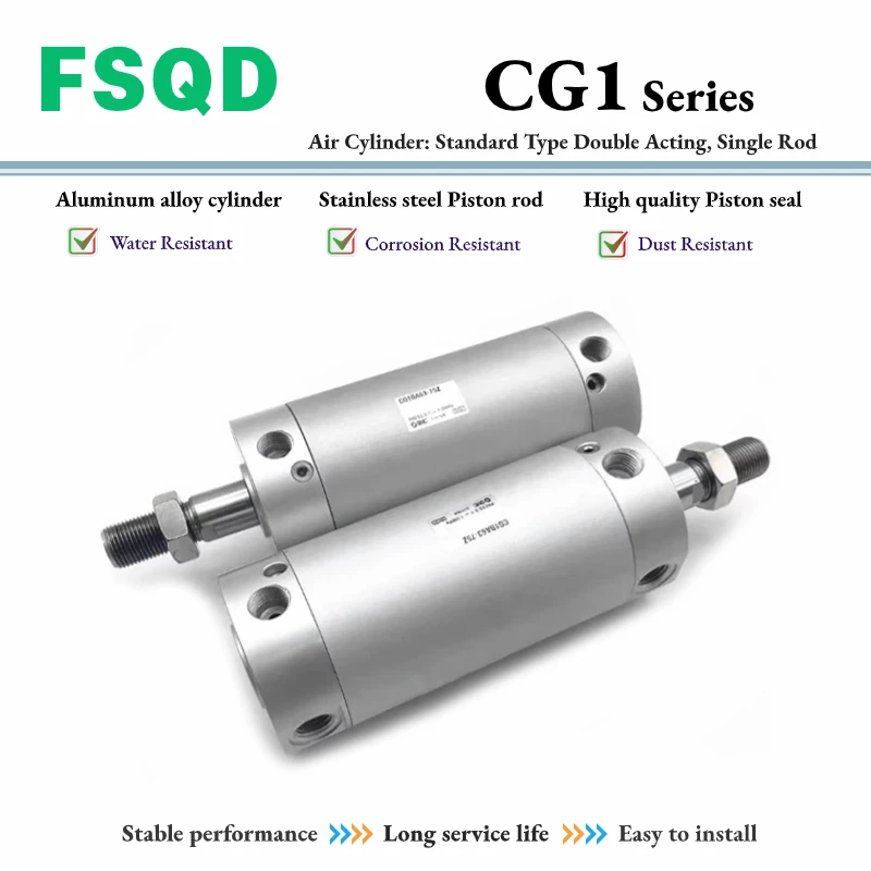 

CDG1BA20 CG1BA20 CG1BA25 CG1BA32 CG1BA40 CG1BA50 CG1BA63-25Z 50Z 75Z 100Z 125Z 150Z 200Z 250Z 300Z Воздушный цилиндр типа SMC CG1