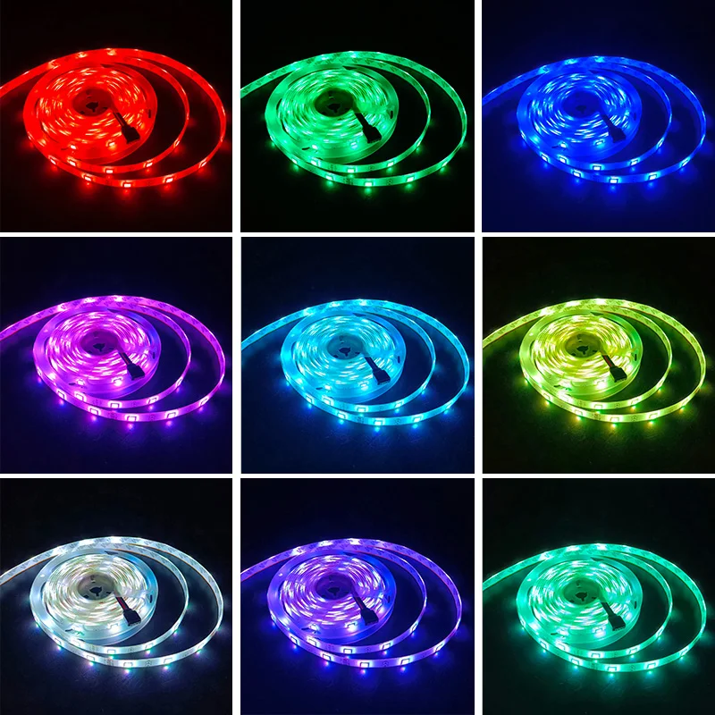 USB Bluetooth Led Strip Lights RGB 5050 1M-30M Infrared Control Luces Luminous Decoration For Living Room Ribbon Lighting Lamp