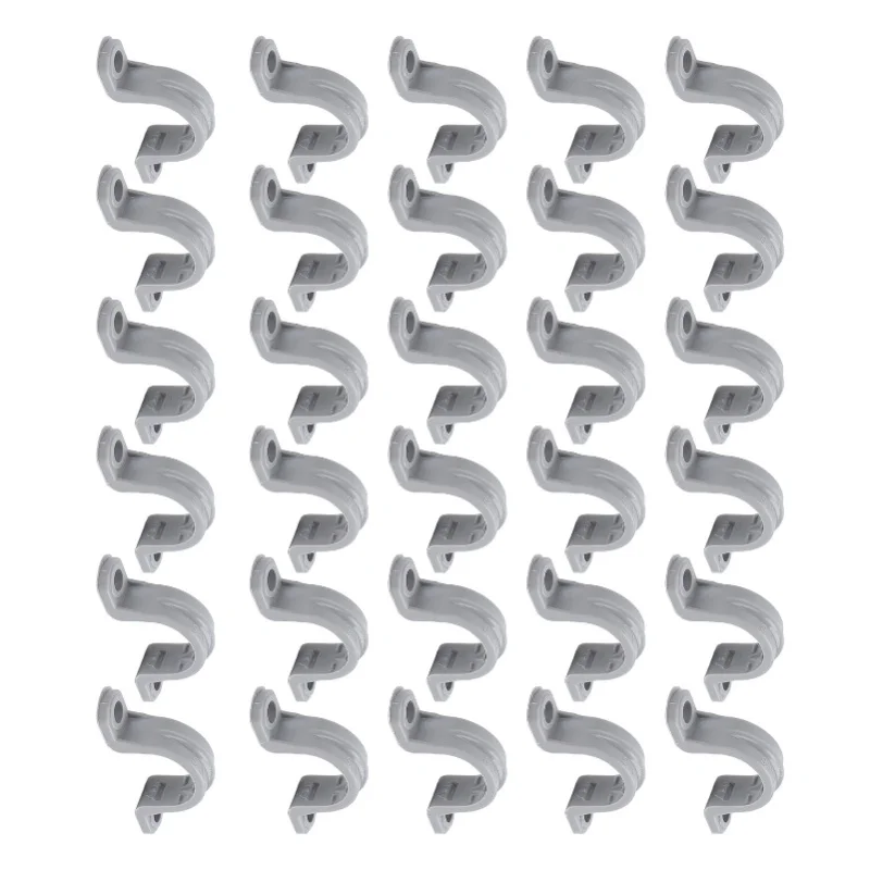 30PCS Electrical Conduit Strap Clamp 1/2 Inch 2 Holes PVC Pipe Mounting Bracket For Electrical Engineering