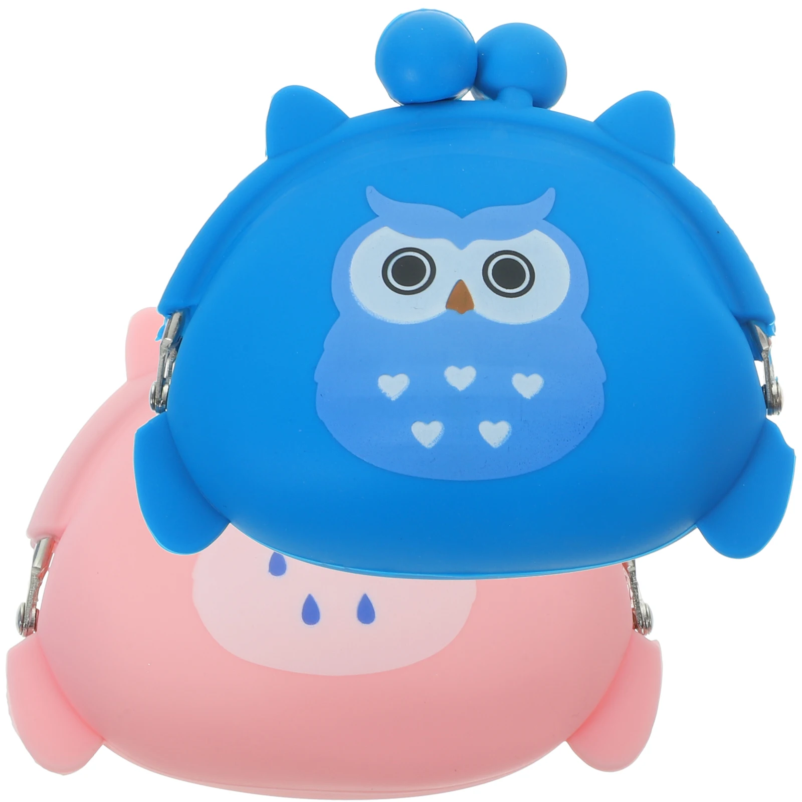 

2pcs Owl Coin Purse Small Bag for Women Girls Kids Earphone Change Pouch Lightweight Design Wallet Travel Use