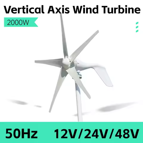 2000W High Efficiency Windmill Wind Turbine Power Generator With Off Grid System MPPT Hybrid Charger Controller Home Appliance