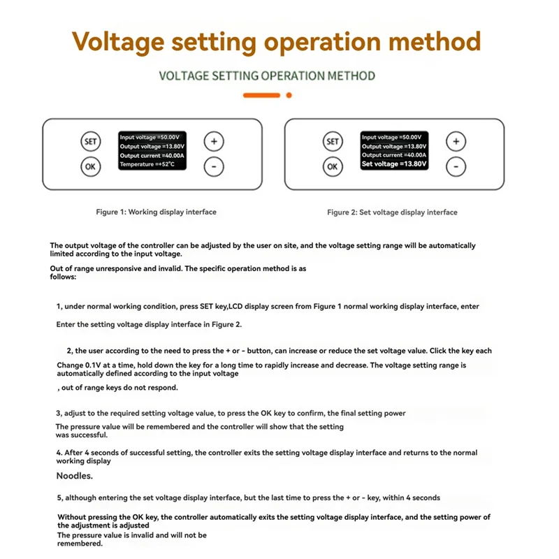 Controlador Solar MPPT con pantalla LCD, módulo reductor fotovoltaico eficiente ajustable de voltaje de 20-85V, requiere