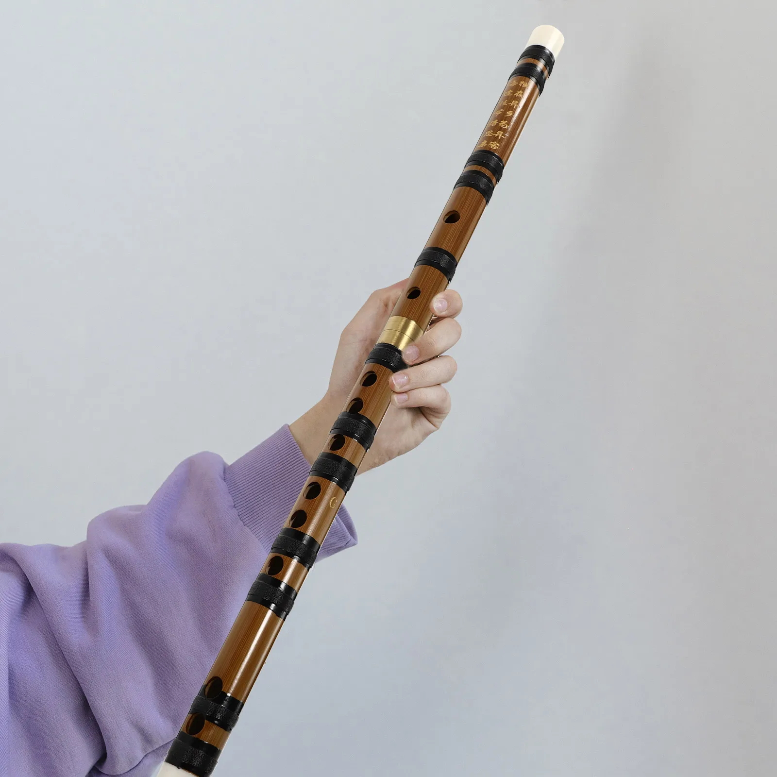 

Bitter Bamboo Flute Introductory Chinese Musical Instrument Minimalist Design Element Beginner Flutes