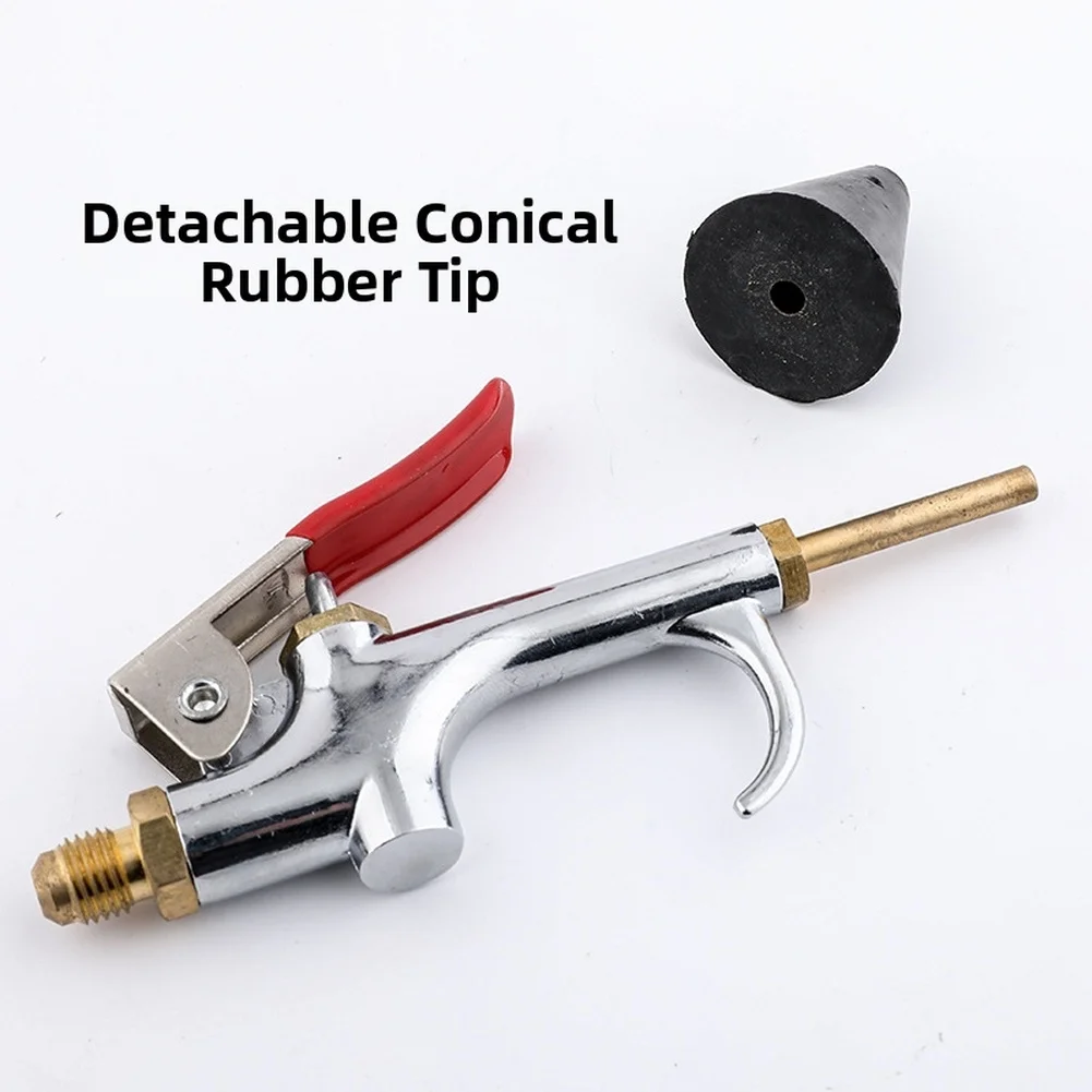 3pcs Alloy Climate Control Pipe Cleaning Tools with Detachable Conical Rubber Tip and Standard 1/4 Inch Thread