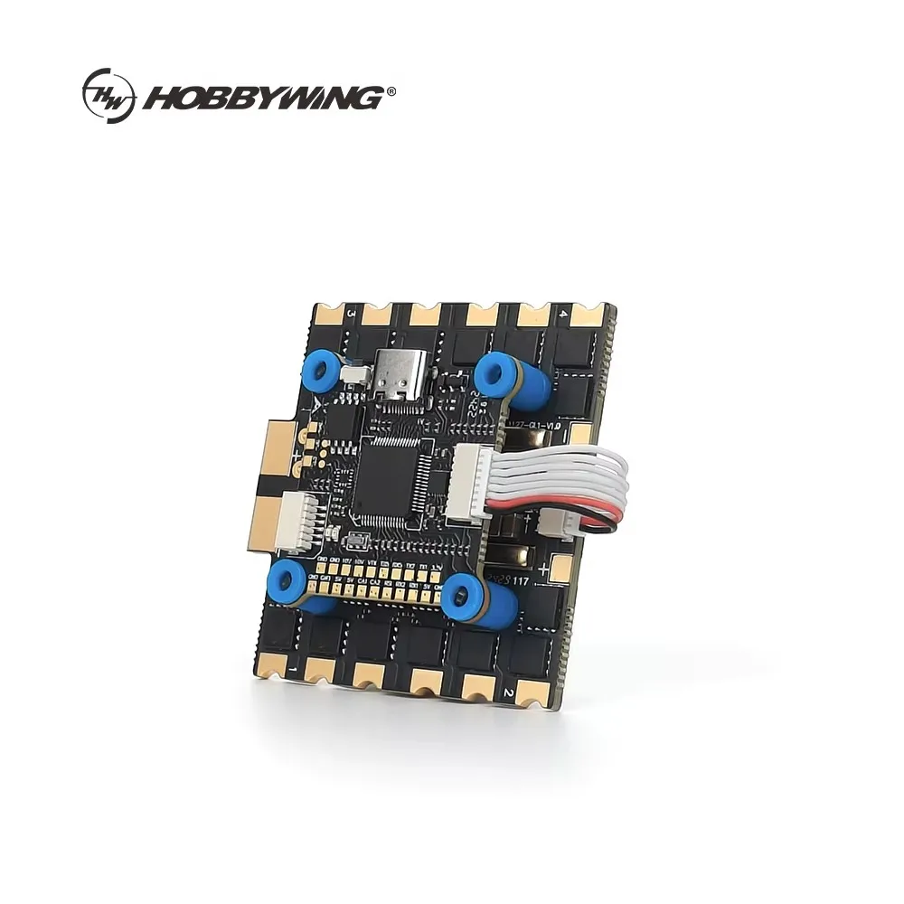 Hobbywing XRotor-80A-4in1-Lite-AT-RTF 4-8S LiPo Peak Current 100A X4 FPV F7 8S Lite Flight Controller 80A ESC Stack view 5