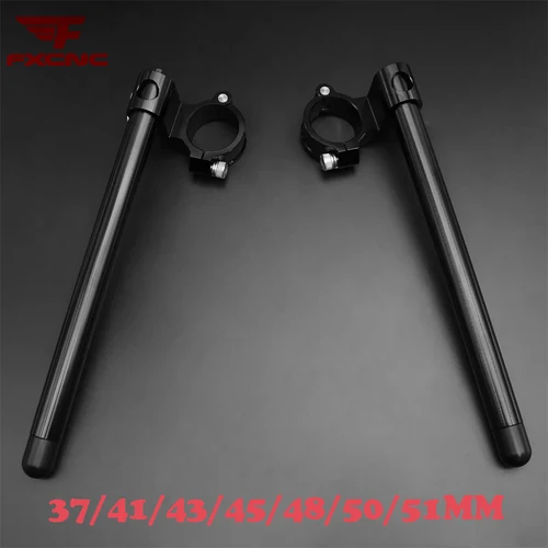 Imagen 2 del producto Para manillar Universal de 7/8 ""y 22mm 40/41/43/45/48/50/51mm, elevador de motocicleta CNC, Clip de manillar de motocicleta, Clip de barra de mango de horquilla