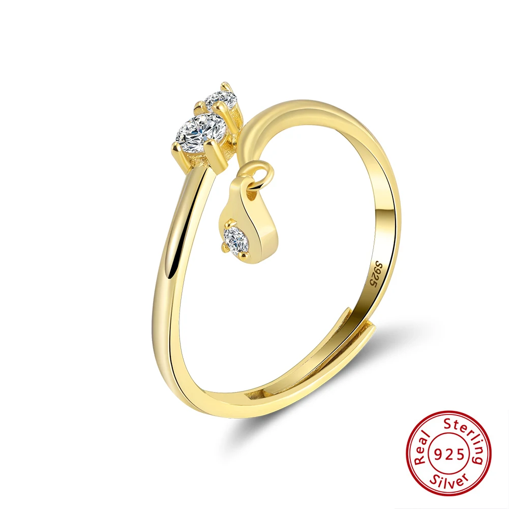 

KISS MANDY, кольца из стерлингового серебра 925 пробы с цирконом, модные геометрические кольца с фианитом на палец, ювелирные аксессуары, подарок на вечеринку APR42