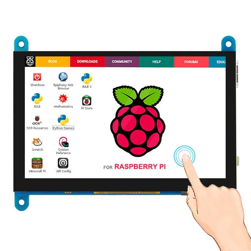 Imagem -02 - Ips Capacitive Touch Display Monitor Tela Lcd Hdmi Tela Secundária pc Raspberry Pi5 4.3 5.0 5.5 7.0 8.0 10.1 1024x600