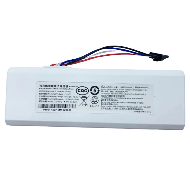 14.4 V 5600mAh Battery For Xiaomi Mijia 1C STYTJ01ZHM Robot Vacuum Mop Cleaner Accessories Parts