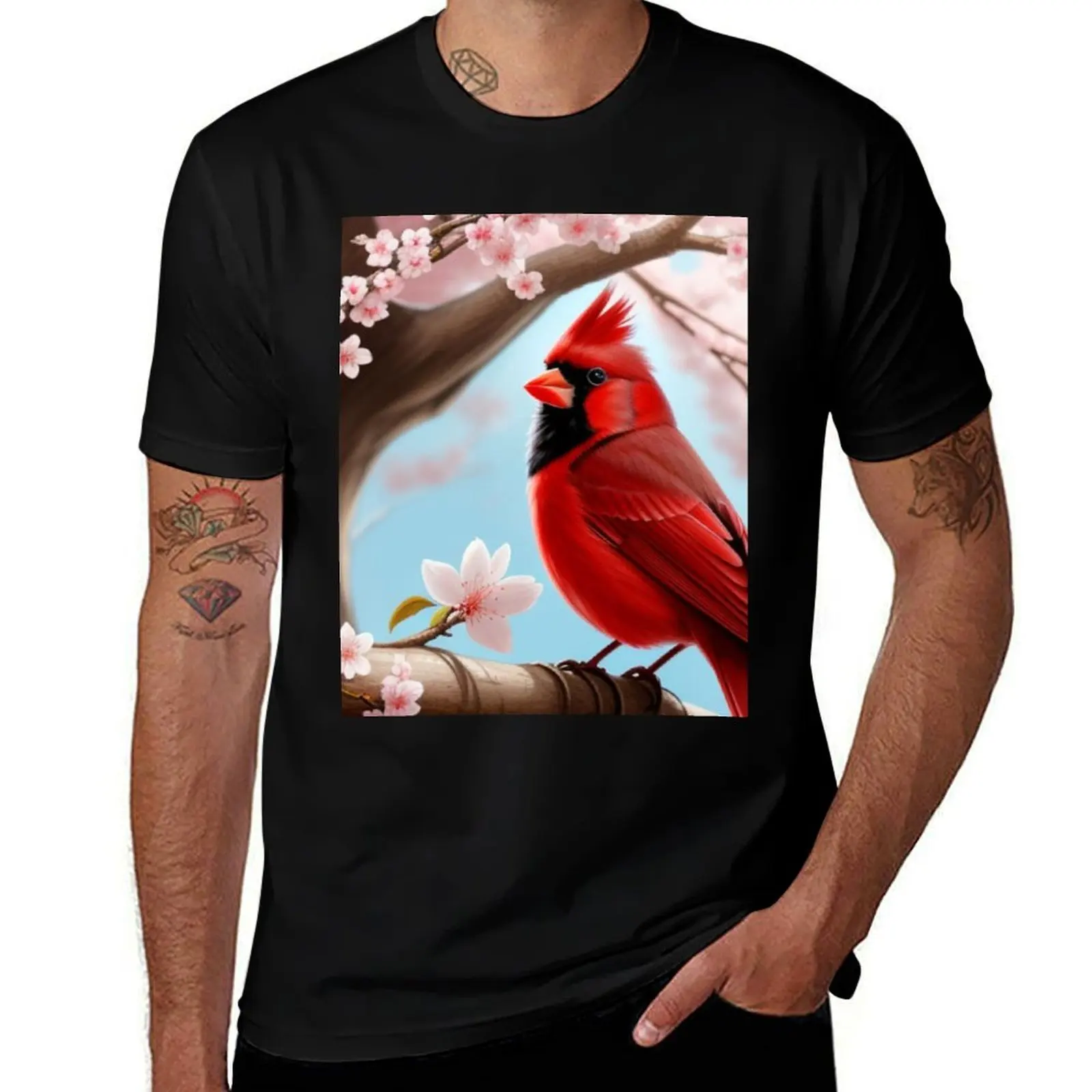 

Serenity: men Cardinal custom t A Spring Portrait man shirts for t casual cotton shirt man t T-Shirt shirt print Vibrant