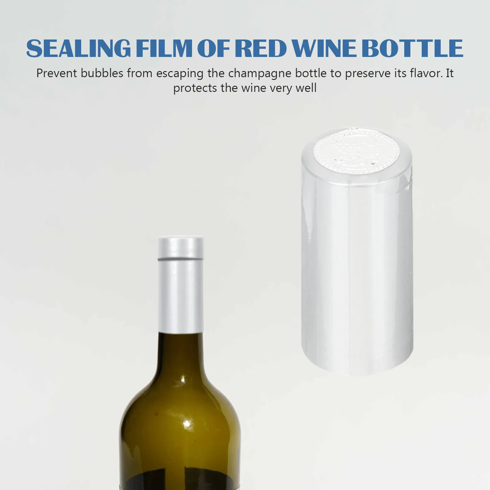 200Pcs Red Wine Shrink Covers Heat Shrink Bottle Stoppers for Wine Preservation Oxidation Prevention Elegant Compact