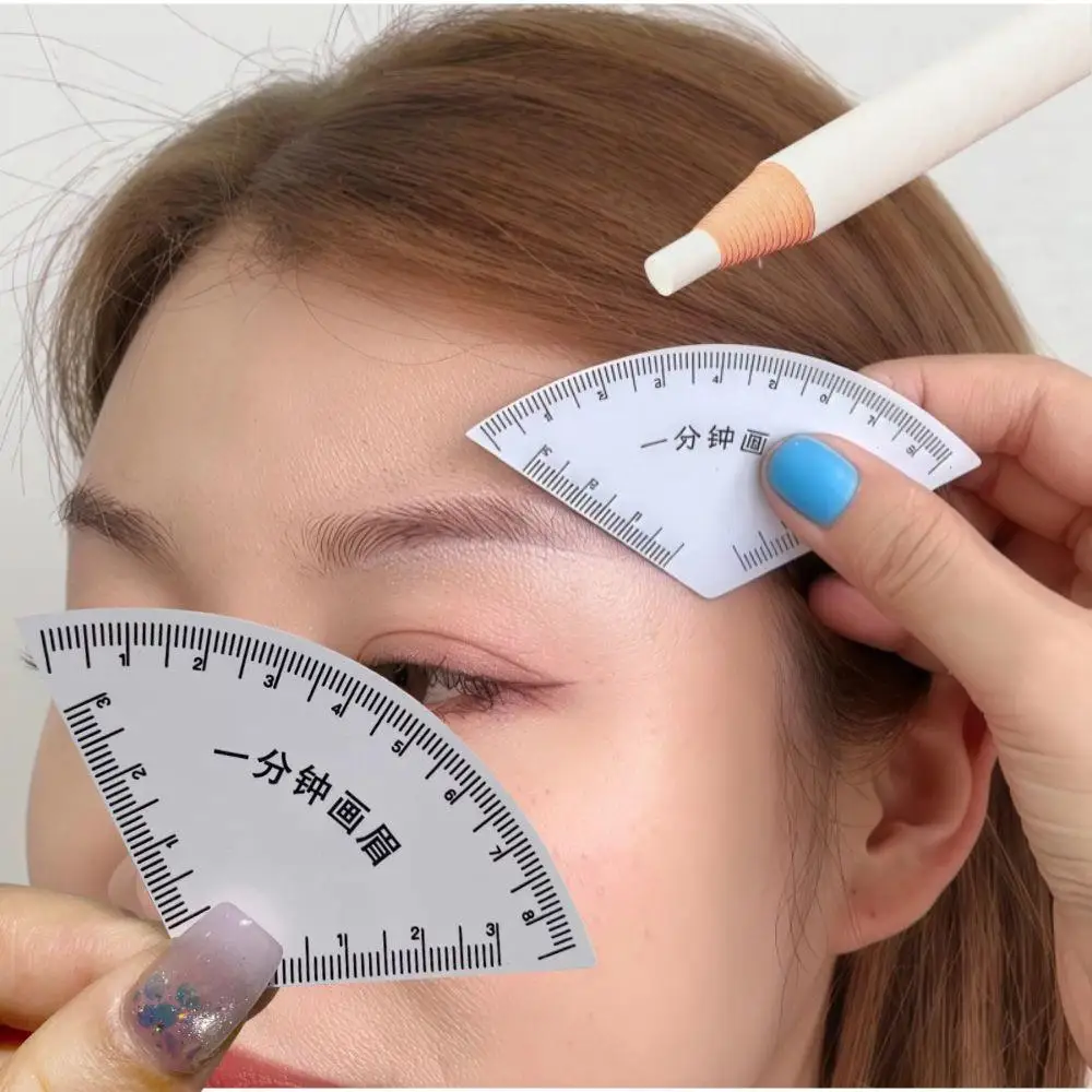 1 قطعة رسم سريع الحاجب حاكم تشكيل Microblading تجميل دائم رسم دليل حاكم المرأة لحظة الحاجب المشكل الوشم العرض