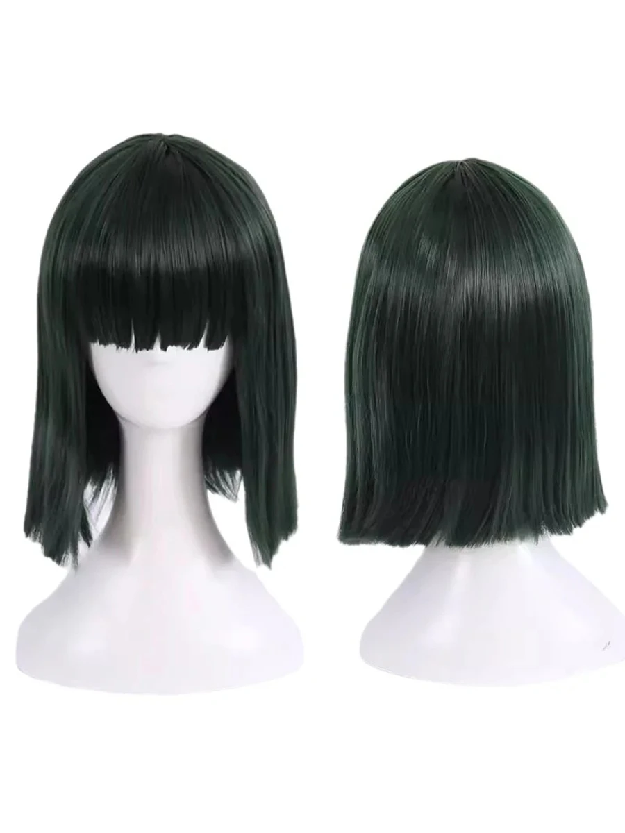 

Синтетический черный парик для косплея с челкой для женщин, парик с короткими волосами боб, прочный, термостойкий, легко стильный