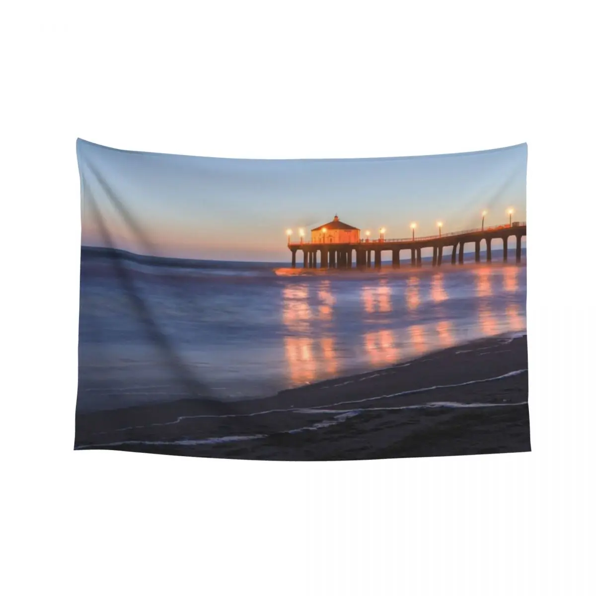 

Manhattan Beach Pier at Sunset Tapestry Wallpaper Bedroom Bedrooms Decor Carpet Wall Wallpapers Home Decor Tapestry