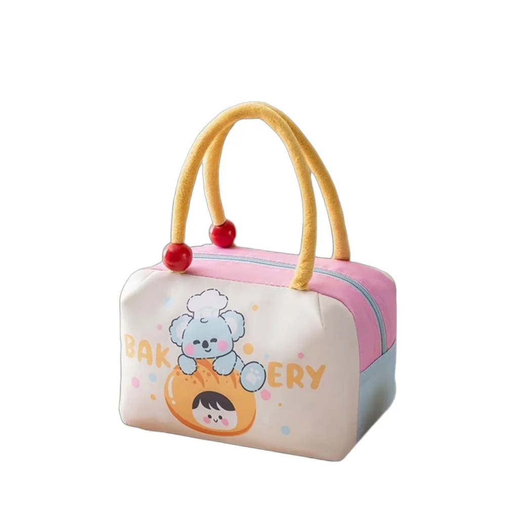

Aluminum Film Thermal Insulation Bag Large Capacity Thickened Cartoon Lunch Handbag Japanese Style Printed