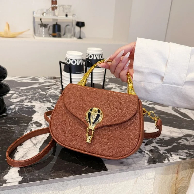 

Premium Ladies Leather Handbag By Famous Designer, Stylish Crossbody Shoulder Bag With Classic Elegance