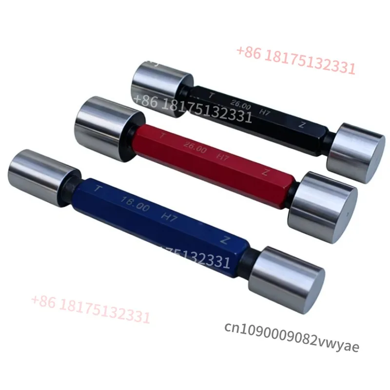 7H8H High Accuracy 0.001 GCr15 Metal Thread Plug Gauge Double-Headed Measuring Tool for Inner Outer Diameter Spot Hole Analysis