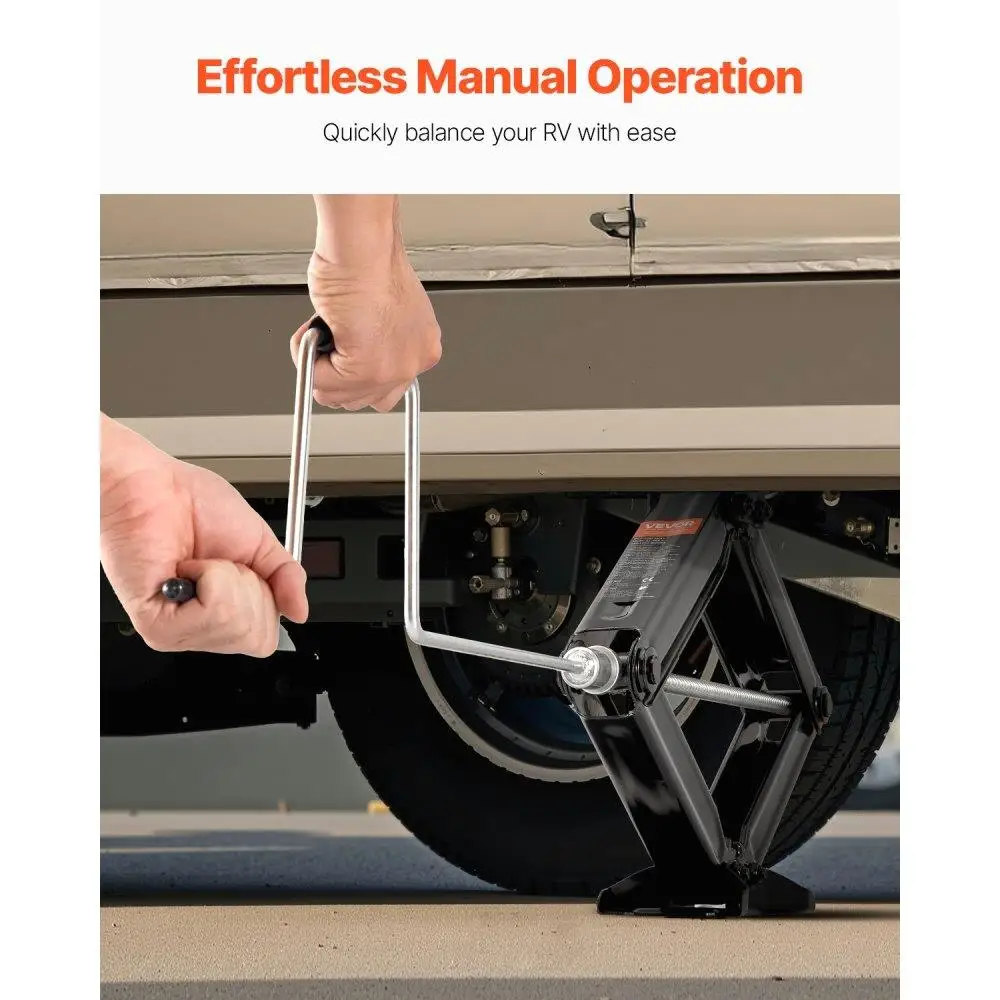 Jack Gunting RV 9000 lbs 23,4 inci Jack Gunting Leveling Penstabil RV Set isi 2