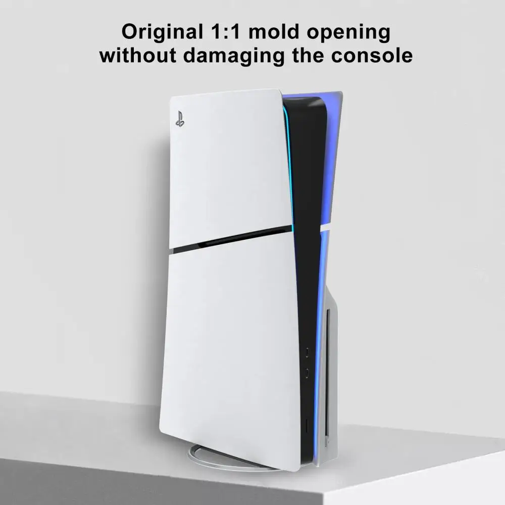 Metal Vertical Stand for PS5 Slim Console Disc and Digital with Screw, Base Stand Replacement for Playstation 5 Slim Console view 6