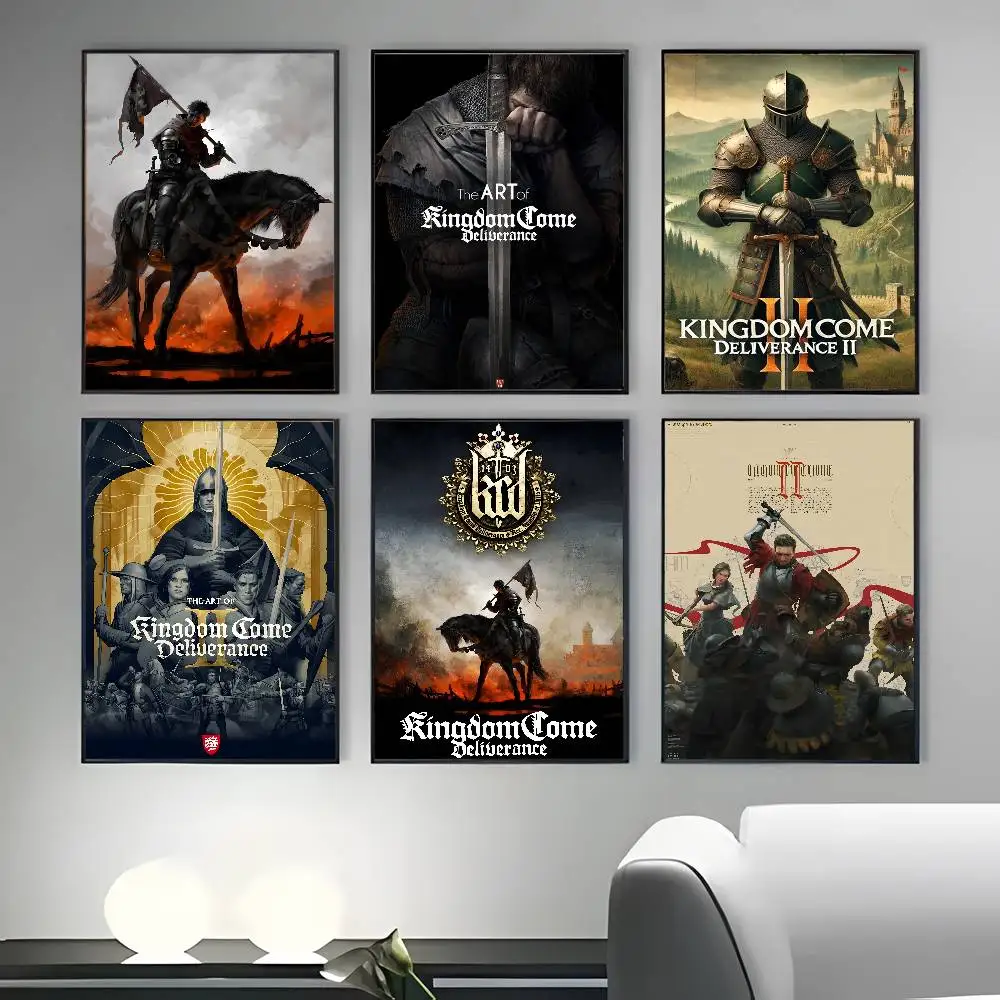 لعبة K-Kingdom Come Deliveryance 2 ملصق لاصق جدار الفن الطباعة مقاوم للماء غرفة المعيشة المنزلي غرفة نوم بار ديكور جمالي