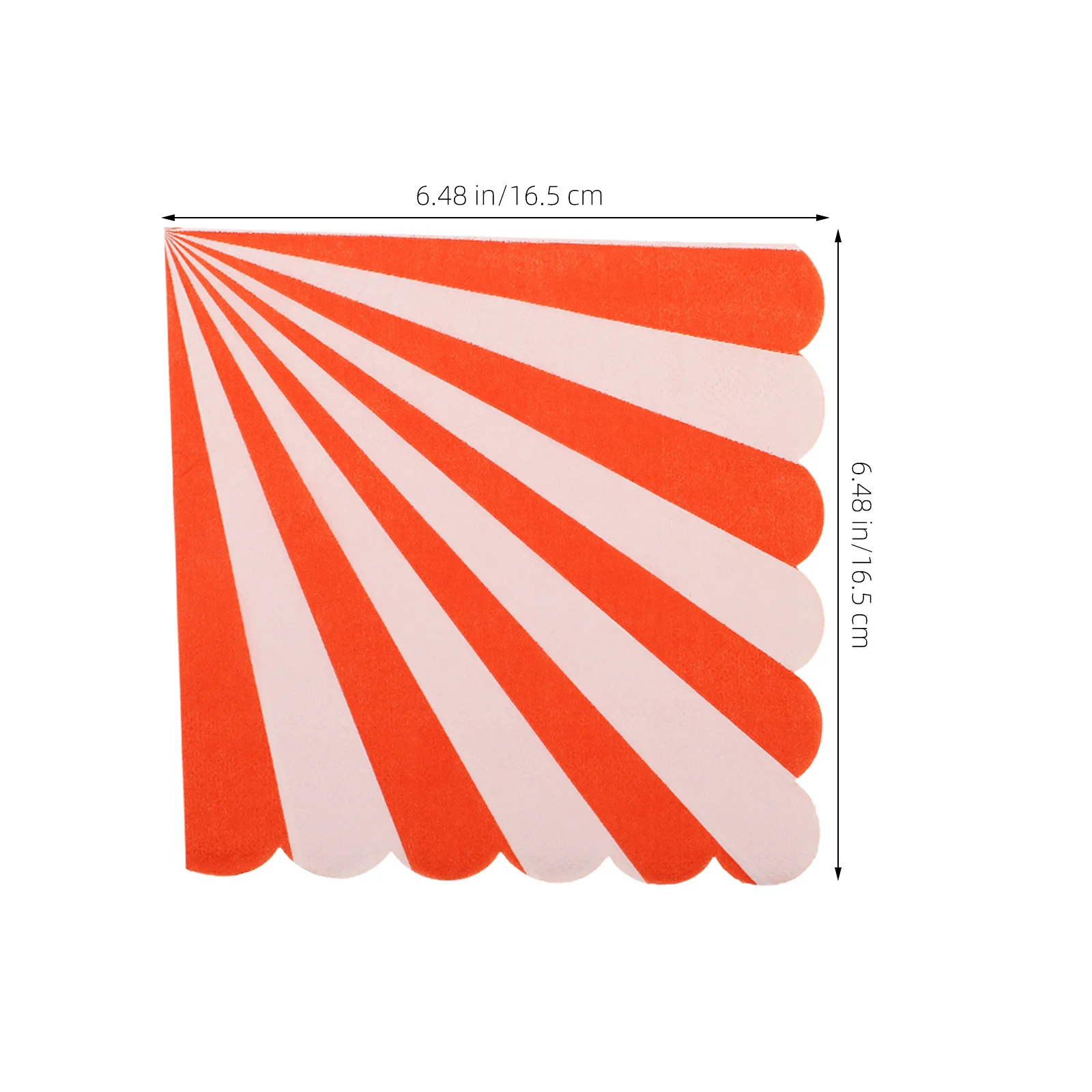 16 قطعة مناديل الحفلات المزخرفة بتصميم مخطط أنيق ومناديل ورقية متينة للتجمعات المختلفة سهلة الاستخدام والحمل #3