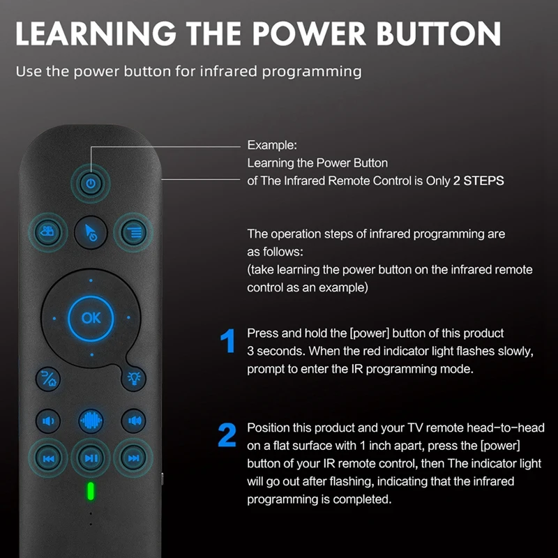 G60S Pro Air Mouse Wireless Voice Remote Control 2.4G Bluetooth Dual Mode Remote For Computer TV BOX Projector