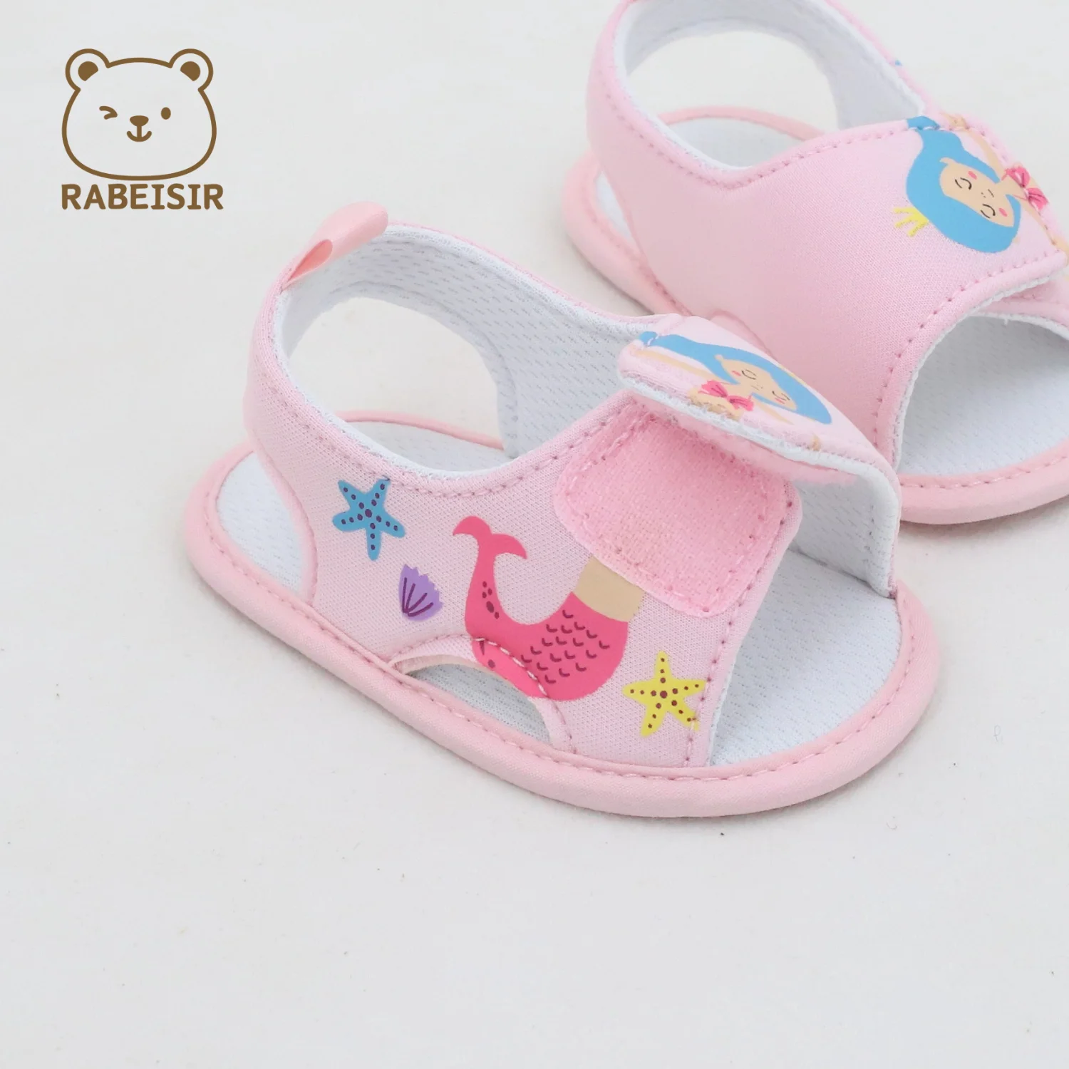 أحذية أطفال للربيع والصيف، صنادل أحذية مشي للأطفال، نعل ناعم مريح، أحذية أرضية للأطفال بعمر 0-1 ونصف سنة #2