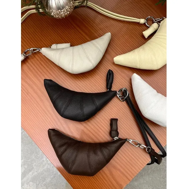 

Мини-мягкая кожаная сумка с рогом, кошелек для монет, держатель для ключей, компактная сумка для губной помады, наушников, корейская сумка через плечо