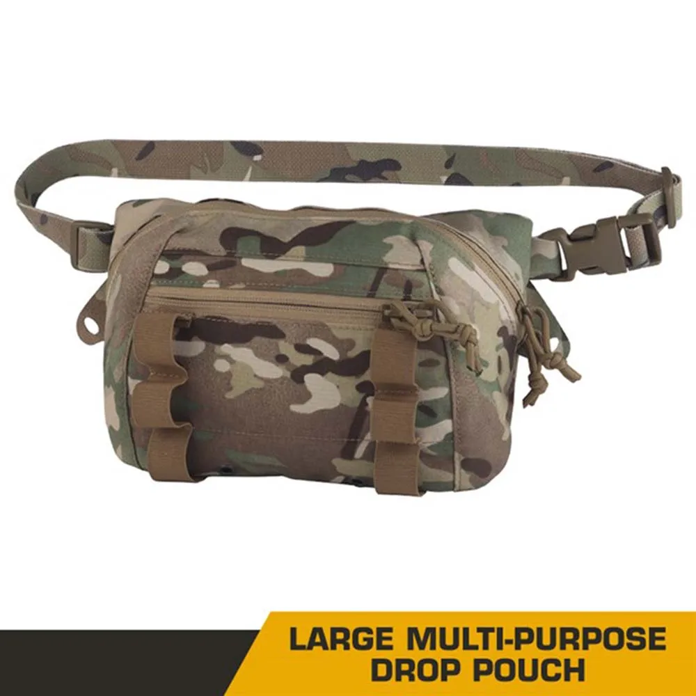 

SS Multi-Purpose Waist Bag "Brunch Box" Vest Hanging Bag Tactical Large Multi-purpose Drop Pouch