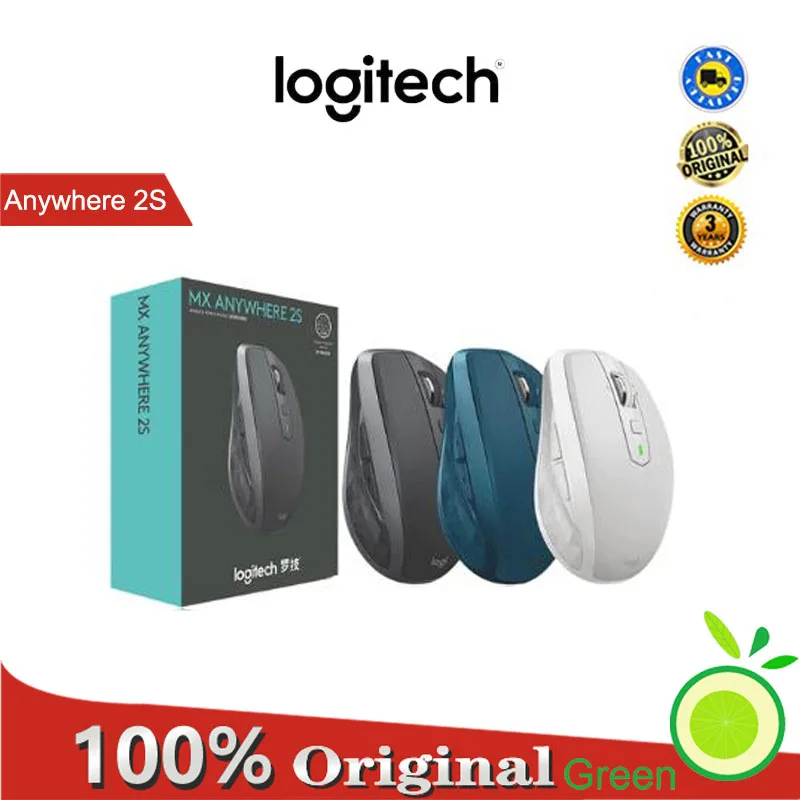 

Logitech MX Anywhere 2S Wireless Bluetooth Mouse Office Multi-device Control Mice 2.4Ghz Bluetooth Nano Mouse For PC