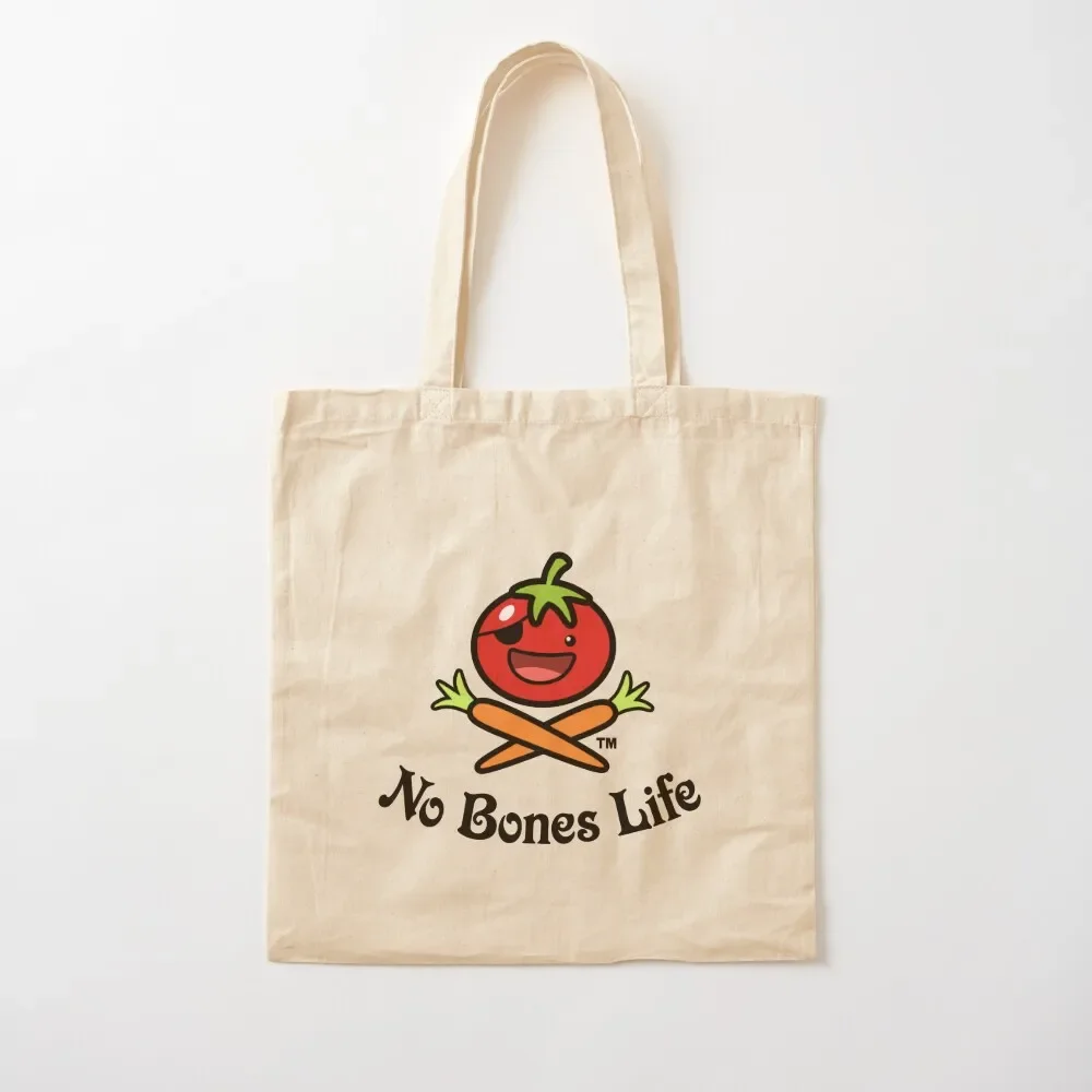 

No Bones Life Logo - Tomato Guy Skull and Crossbones Tote Bag canvas tote bag Gift bag custom fabric