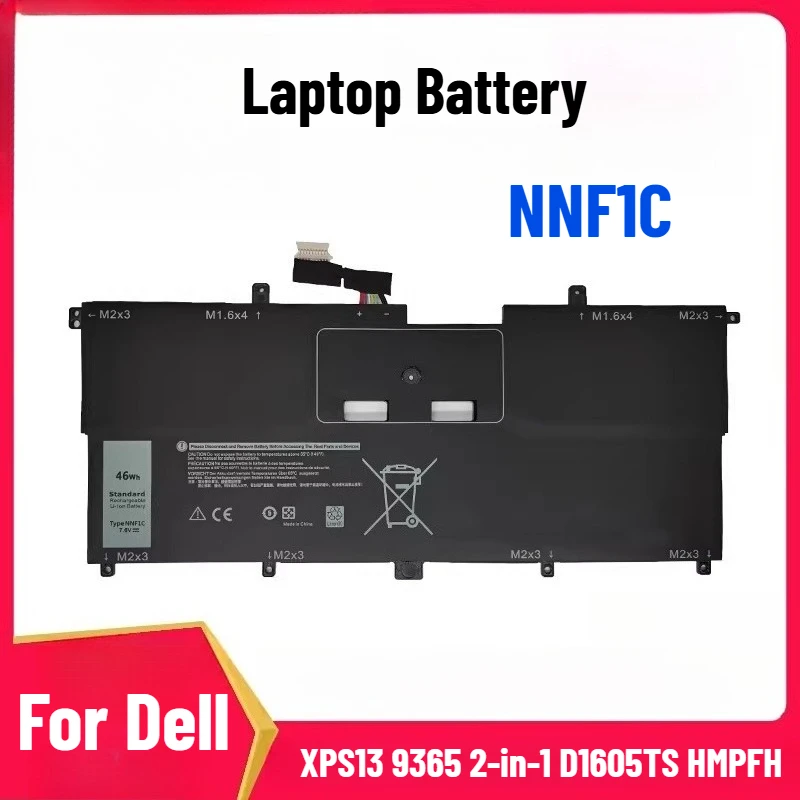 

Аккумулятор NNF1C для ноутбука Dell XPS13 9365 2-в-1 D1605TS HMPFH