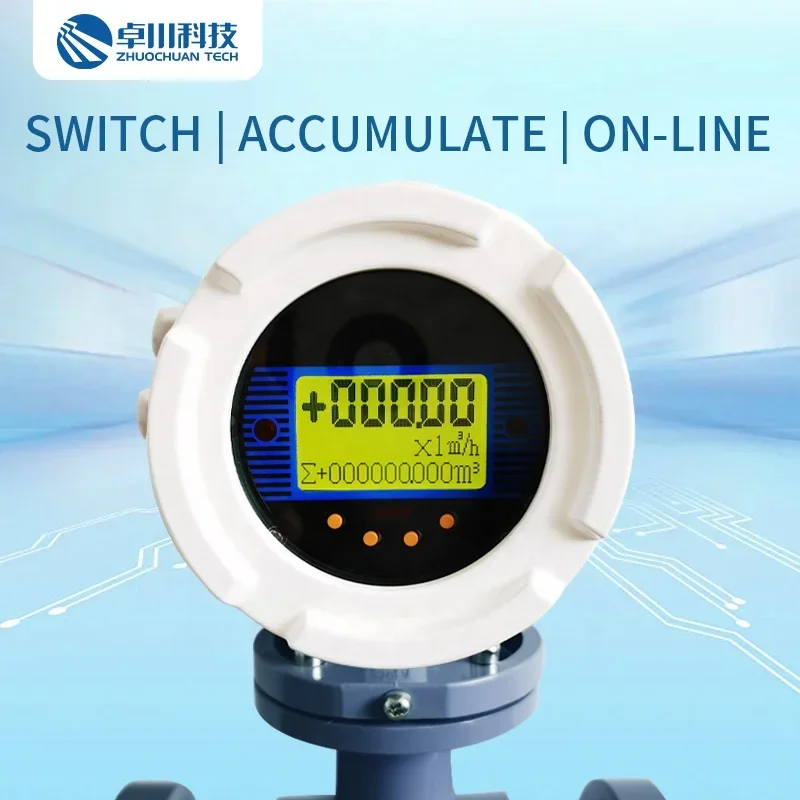 Leading Technology Industrial Flow Meters Meter 4-20mA Chemical Liquid Water Flow Meter