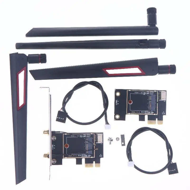 مجموعة واحدة من محول بطاقة الشبكة NGFF M 2 إلى PCIE لبطاقة الشبكة اللاسلكية ذاتية الصنع #6