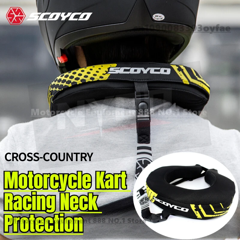 

SCOYCO мотоциклетное оборудование для защиты шеи, рыцарь, внедорожная езда на дальние расстояния, защитное снаряжение для картинга, защита шеи