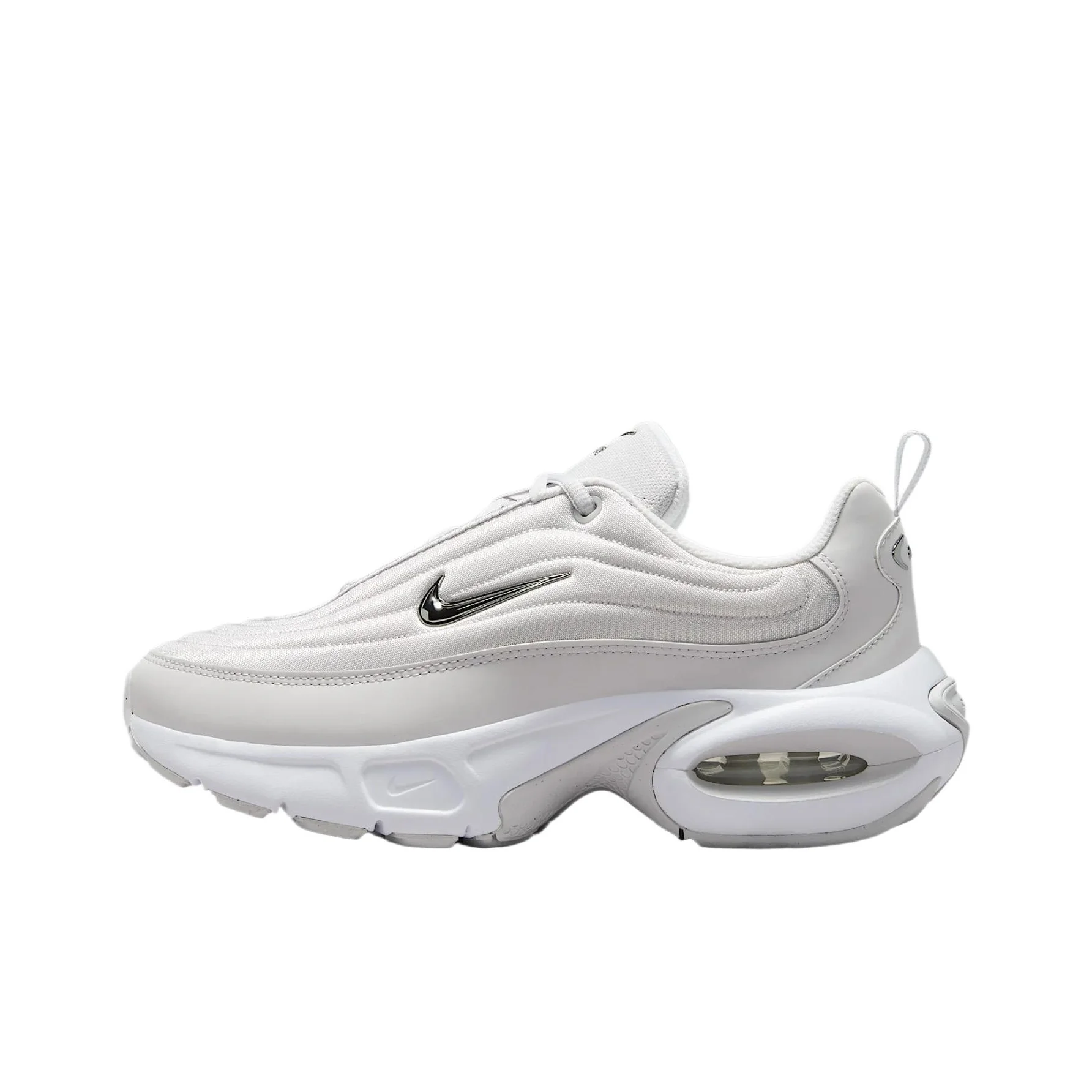 Nike Air Max Portal Abrasion Resistant Low top Casual Shoes Women's Silver White IB8880-101