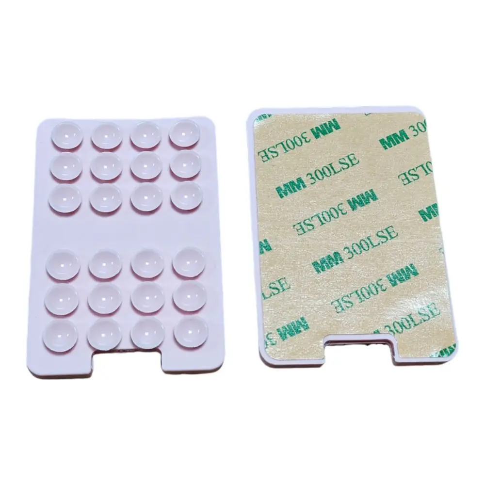 Phone Card Holder Suction Cup Phone Mount Wallet Back Adhesive Silicone Sucker Phone Accessories Strong Adsorption Hand-Free