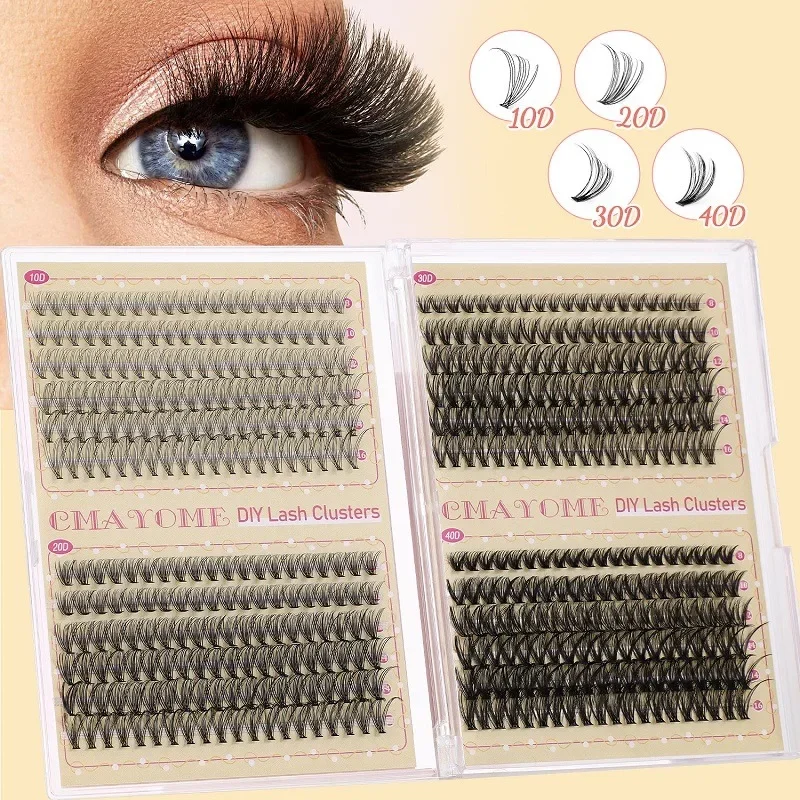 

480PCS Eyelashes Extension False Lashes Cluster 10D 20D 30D 40D Natural Cilia Soft Mink Eyelash 8-16mm Mix DIY Individual Makeup