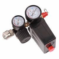 A02F-Pressure Control Switch Regulator Valve 90-120PSI 1/4In 4 Holes Controller Air Compressor Valve Air Compressor