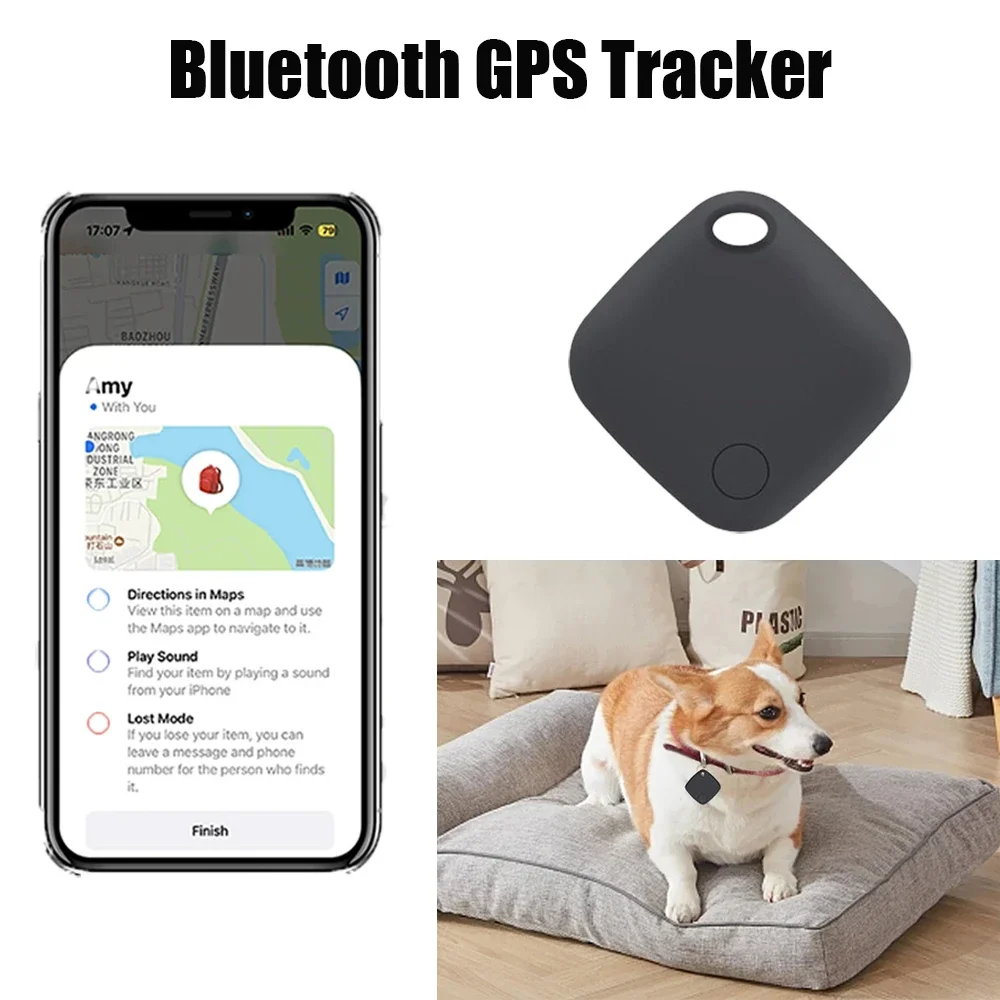 

Mini Fashion Smart Dog Pets Bluetooth GPS Tracker Anti-lost Alarm Tag Wireless Child Bag Wallet Key intelligent Finder Locator