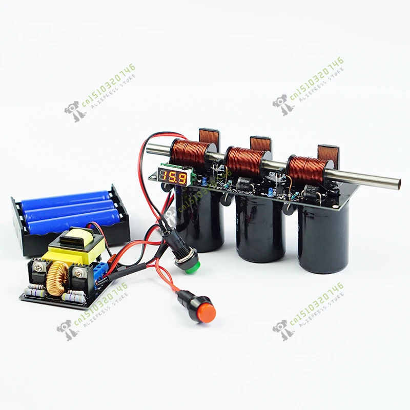 A Simple Multi-level DIY Coil Gun Kit for High-voltage Integrated Electromagnetic Gun