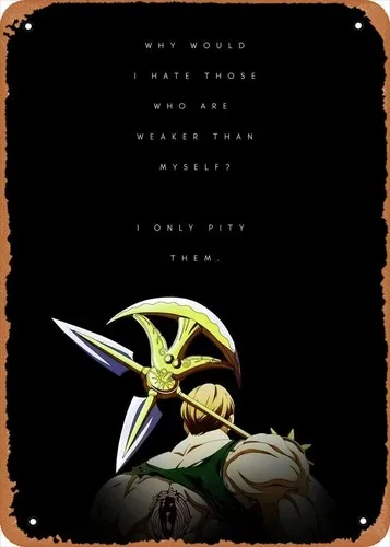 Anime Metal Poster Madness Figur Blechschild Wandkunst Dekoration