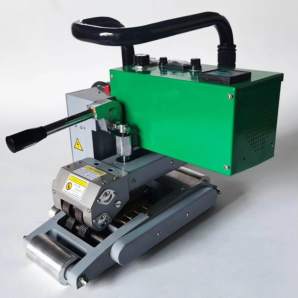2100W Hot Wedge Welding Machine for HDPE Geomembrane Overlap - Industrial Welder with Digital Temperature Control & LED Display