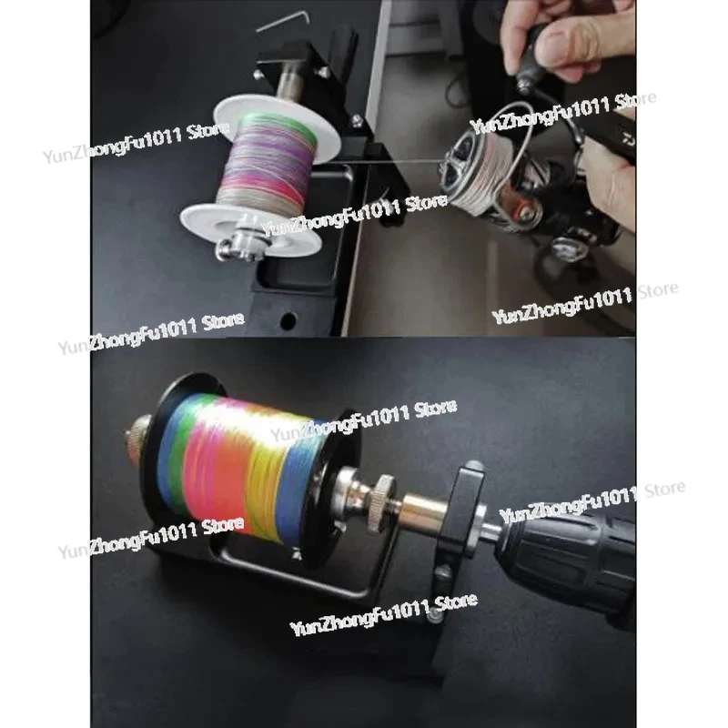 Professional Multi-function Fishing Tool Wire Bender Loop Maker Fly Tying Station Reel Winder with Drag System