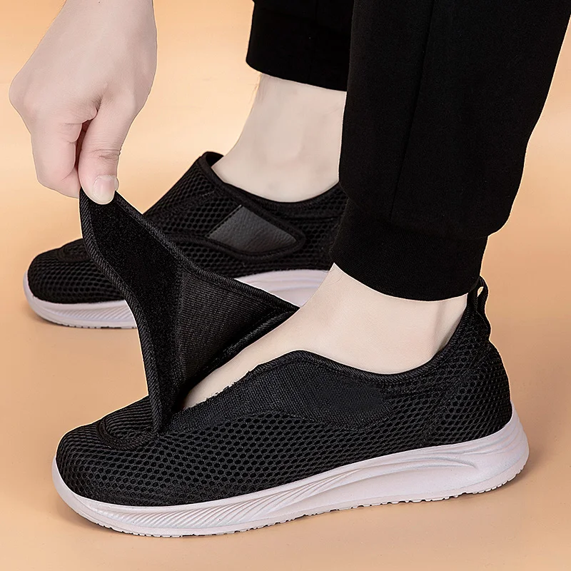 Suitable For Middle-Aged And Elderly People With Foot Swelling Adjustable Walking Shoes Comfortable Breathable Convenient 35-46