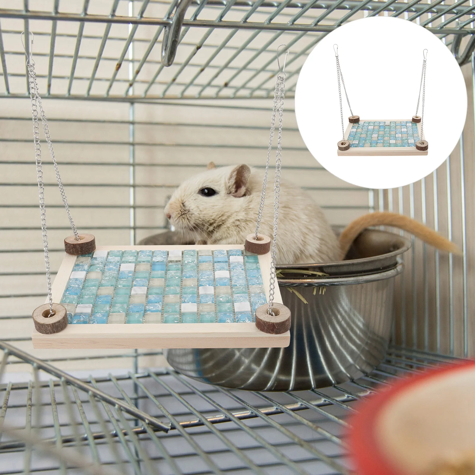 

Hammock Hamster Cooling Plate Hanging Small Animal Pad Squirrel Cage Accessories for