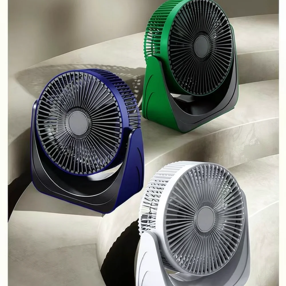 8 Inch Desktop Fan USB Rechargeable Cooling Air Circulator Portable Quiet Wall Mounted Fan For Dormitory Office Study Home view 5