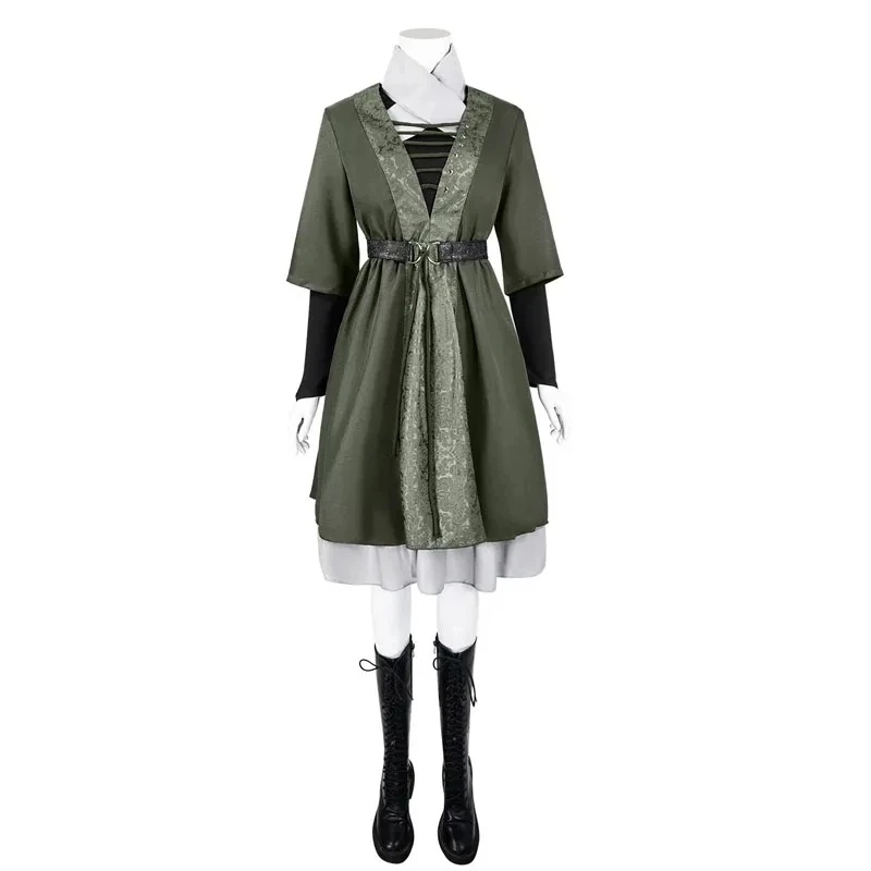 게임 멜리나 코스프레 코스튬 여성 후드 망토 원피스 마녀 의상, 할로윈 카니발 파티 무대 공연 의상