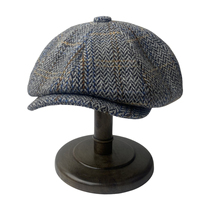 Wool Tweed Newsboy Cap Hringbone British Gatsby Cap Men Women Retro Hat Driver Flat Cap for Male Vintage Beret BJM42